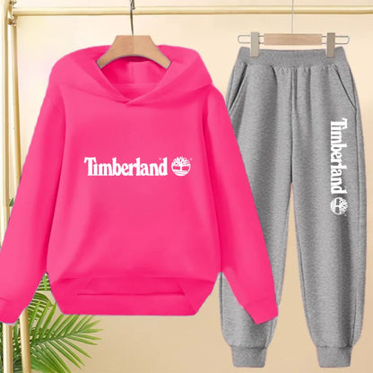 Children Clothing Autumn Winter Hoodie Coat Sweatshirt Top+Trousers Boys Girls Toddler 3-12Yrs Casual Kids Charming Pullover Set