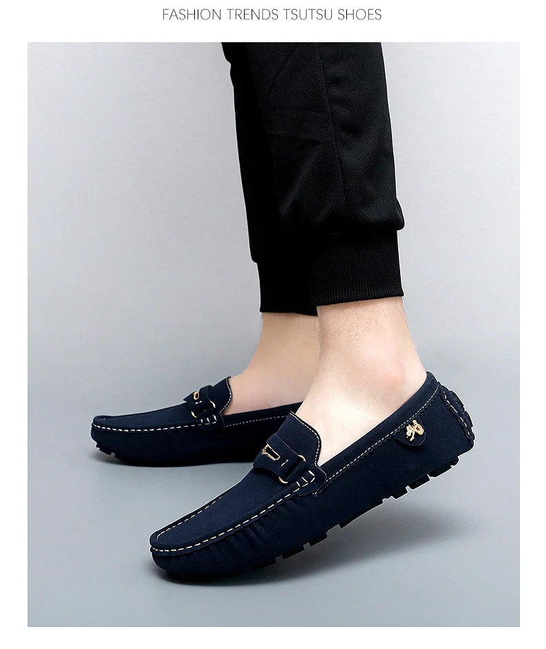 48 Extra Large Size Frosted Couple Style Halloween Gift 2025 Autumn New Beanie Shoes British Style Slip-On Lazy Men's Shoes Driving Lightweight Non-Slip Casual Leather Shoes