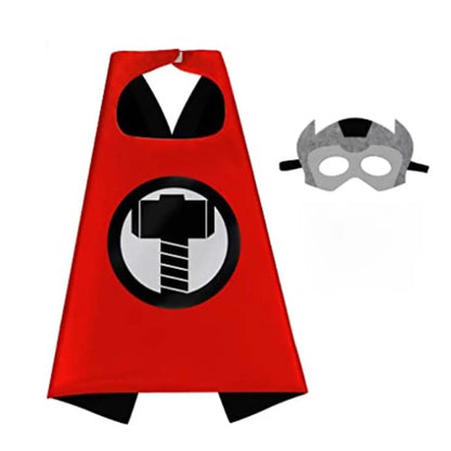 6 sets Superhero Capes for  Cool Halloween Costume Cosplay Festival Party Supplies Favors Dress Up for 3-12 Year Old boys