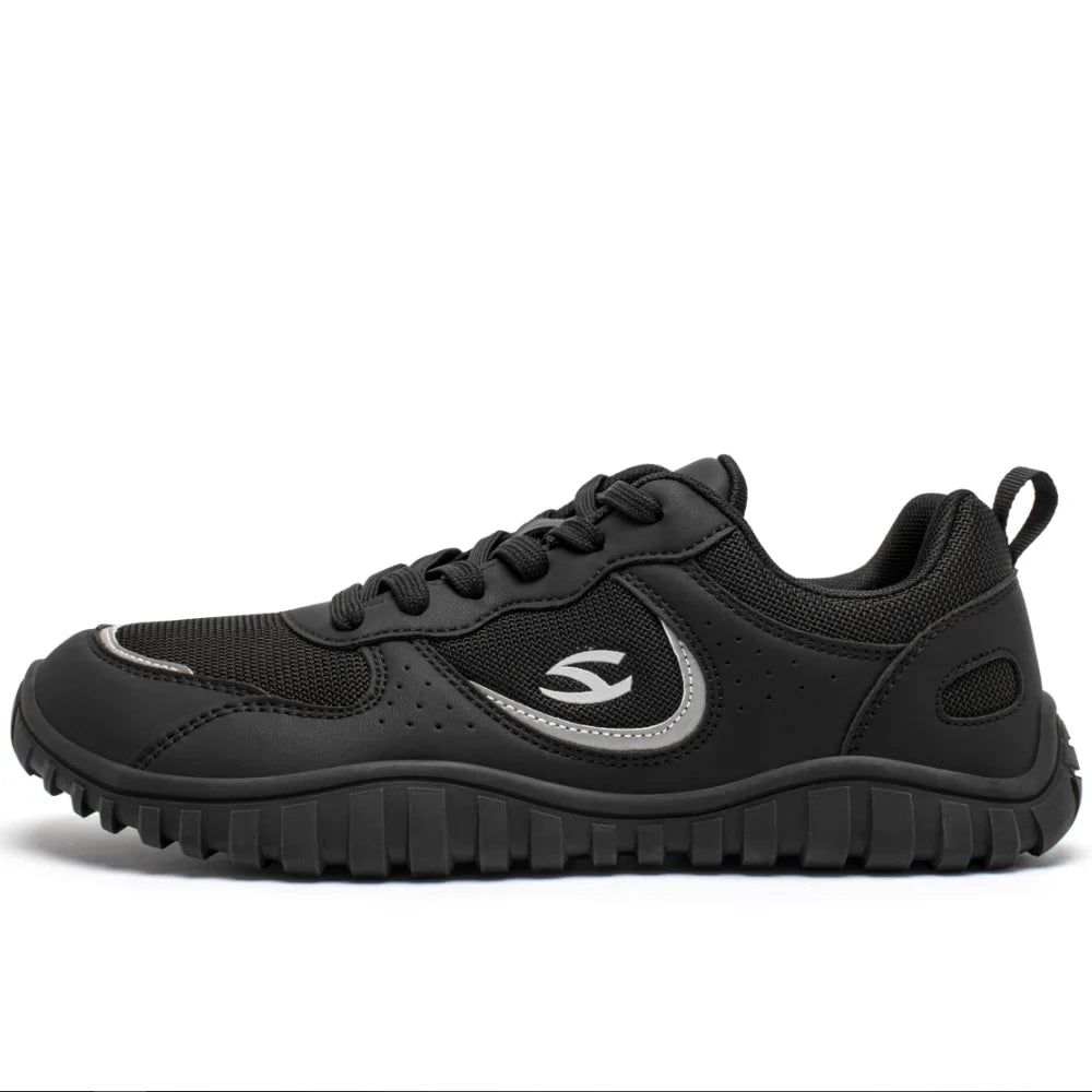 Unisex Wide Toe Sneakers Comfortable Walking Shoes Lace Up Outdoor Travel Breathable Sneakers