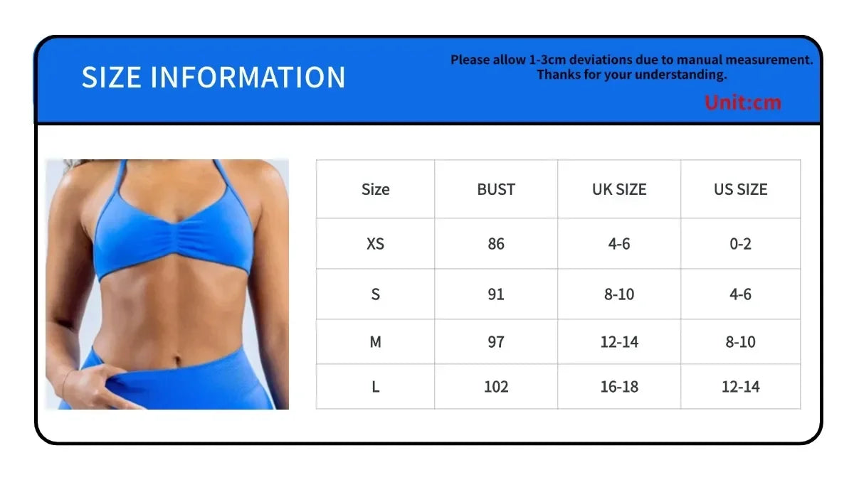 2pcs Seamless Yoga Set Women Yoga Scrunch Leggings Set Strappy Halter Sports Bra Fitness Gym Clothing Workout Set
