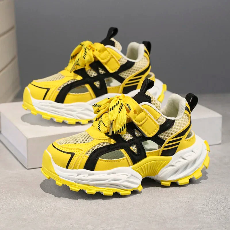 Fashion Kids Soft Chunky Running Sports Shoes Children's Sneakers Boy Spring Summer Mesh Girls School Causal Basketball Shoes