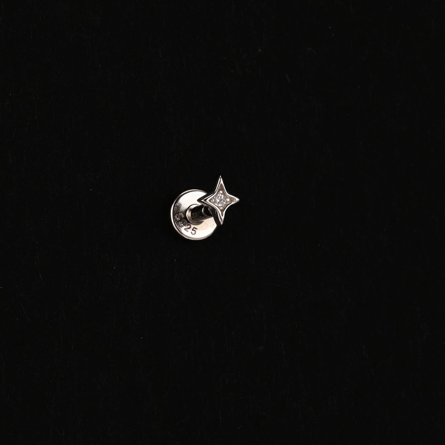 Heart Round Ball Flat Helix Piercing Earring 925 Sterling Silver Ear Studs Geometric Zircon Exquisite Trinket Studs Aretes