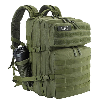 45L/35L/25L Tactical Backpack for Men and Women Waterproof Athlete Gym Outdoor Bag Travel Hiking Rucksack with Bottle Holder
