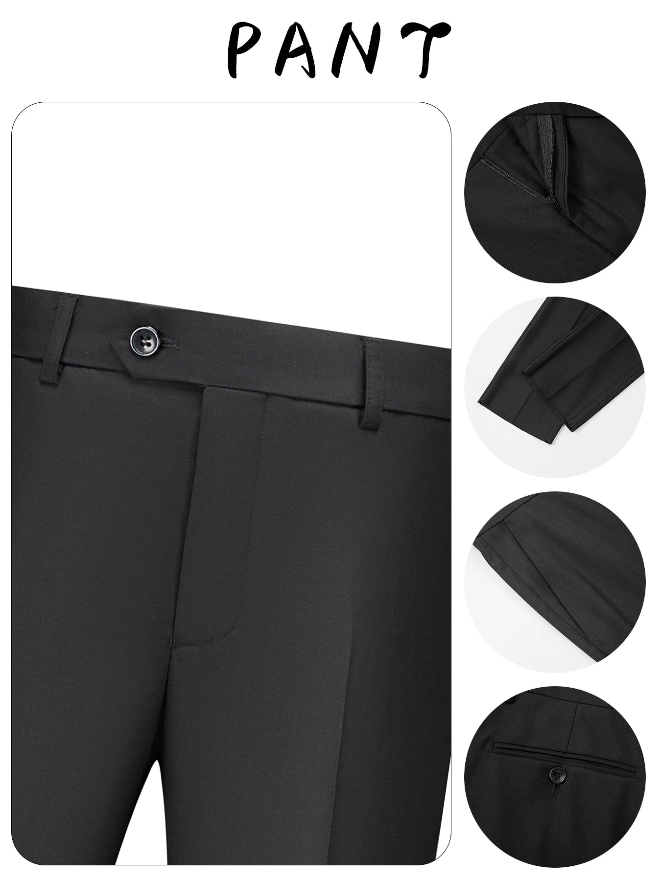Luxury Wedding Suit For Fashion Men Beaded Slim Fit Groom Tuxedo Gentleman Party Suit 3 Pieces (Jacket+Pants+Vest) 2025