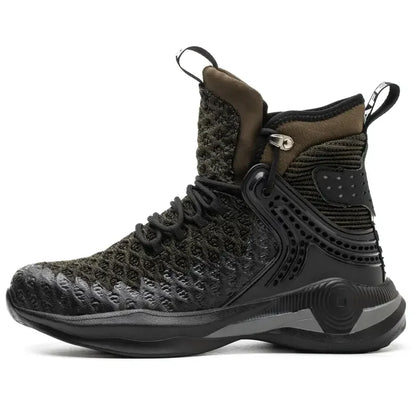 Man Safety Shoes Puncture-Proof Work Sneakers Lightweight Men Steel Toe Shoes Safety Boots Indestructible Work Boots Winter Warm