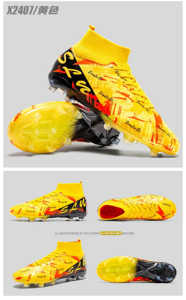 Professional Football Boots Men Soccer Shoes Society Football Cleats FG Lightweight Training Soccer Sneakers Outdoor Sports Shoe