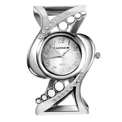 New Design Women Bangle Wristwatch Quartz Crystal Luxury Relojes Rhinestone Fashion Female Watches Hot Sale Eleagnt Mujer Watch