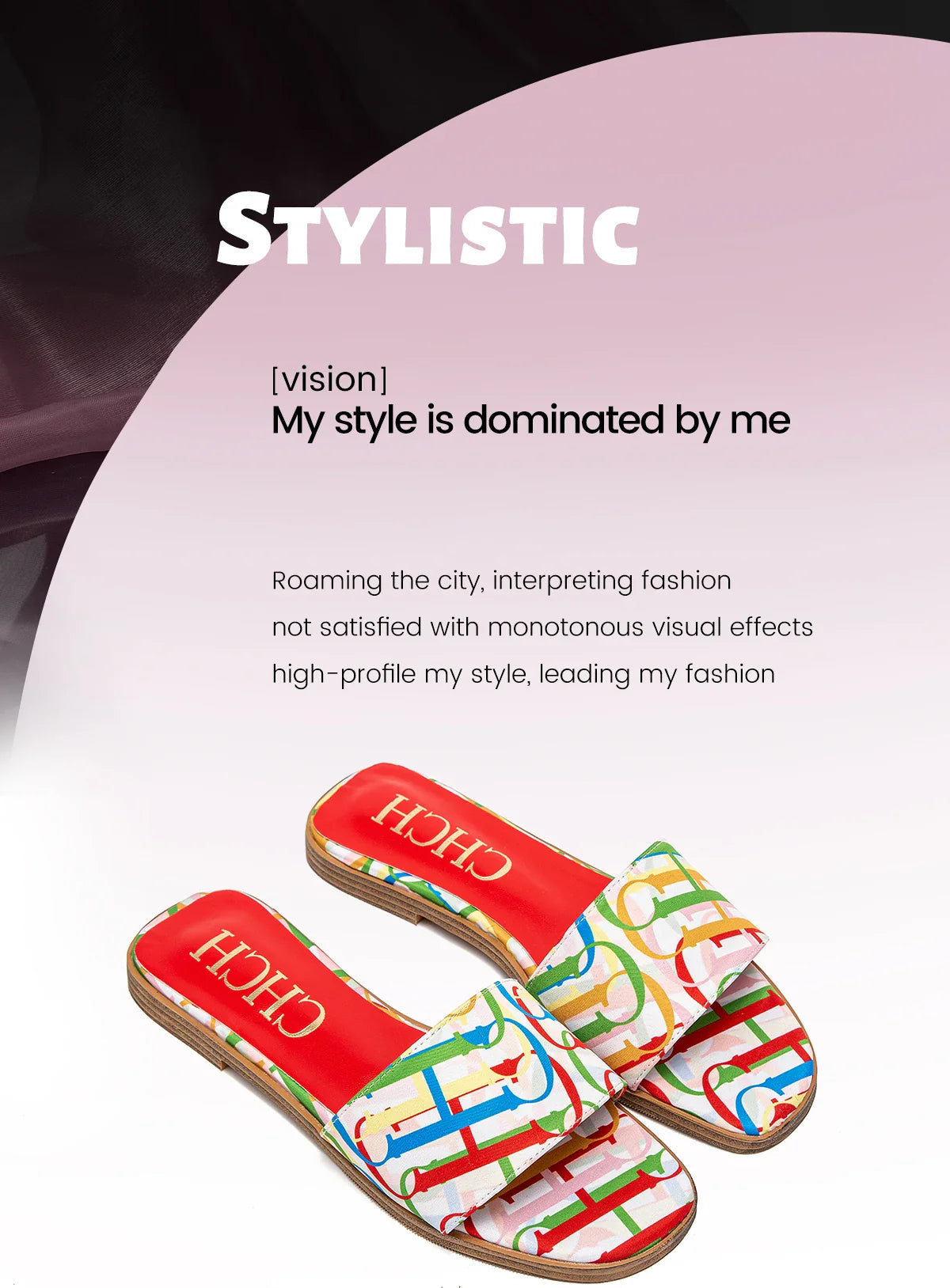 Fashionable Retro Design New Women's Shoes Summer Casual Color Blocking Design Non Slip Sandals Slippers Letter Slippers