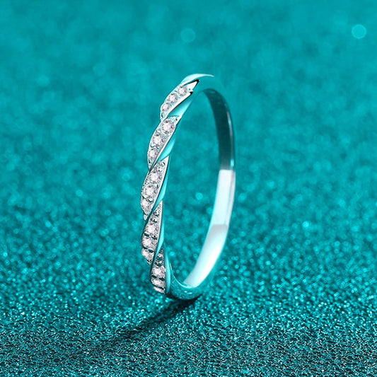 All Moissanite Lab Diamond Ring for Women 925 Sterling Silver Rings with Gold Plated Wedding Bridal Proposal Promise Band