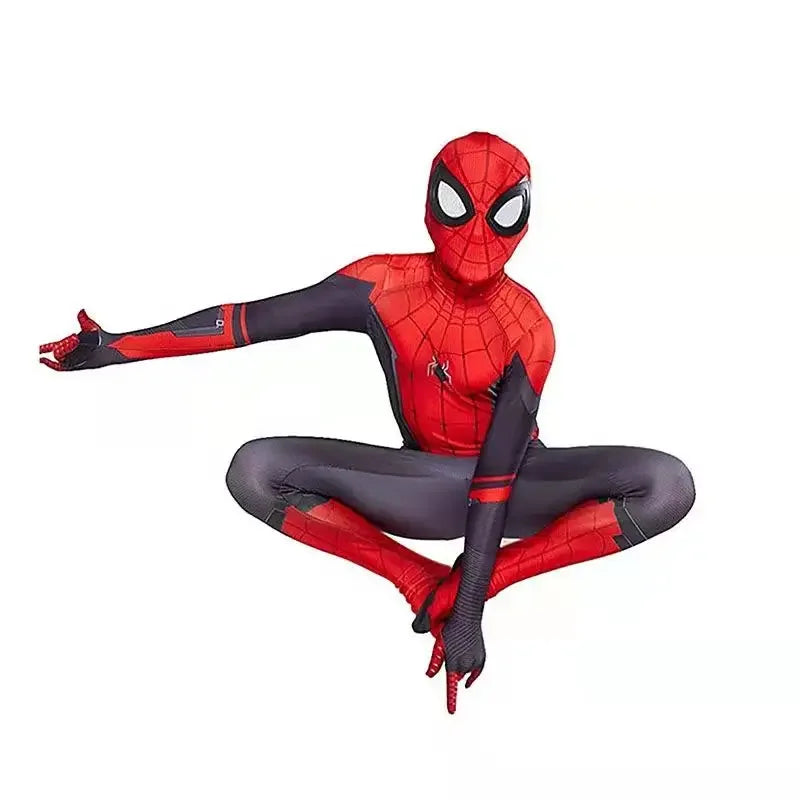 2026 High Quality Superhero Spidermans Costume Bodysuit For Kids Adult Spandex Zentai Halloween Party Cosplay Jumpsuit