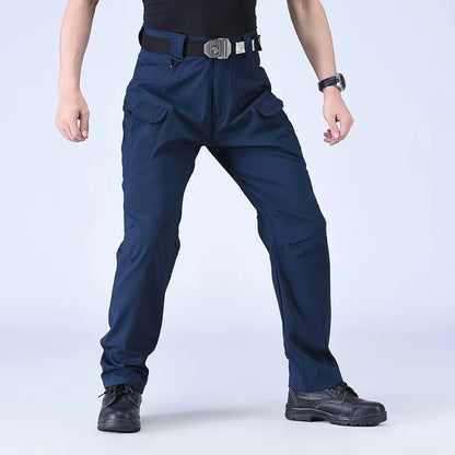 Men Elastic Military Spring Autumn Tactical Pants Camping Hiking Trekking Climbing Sharkskin Cargo Trousers Quick Dry Sports