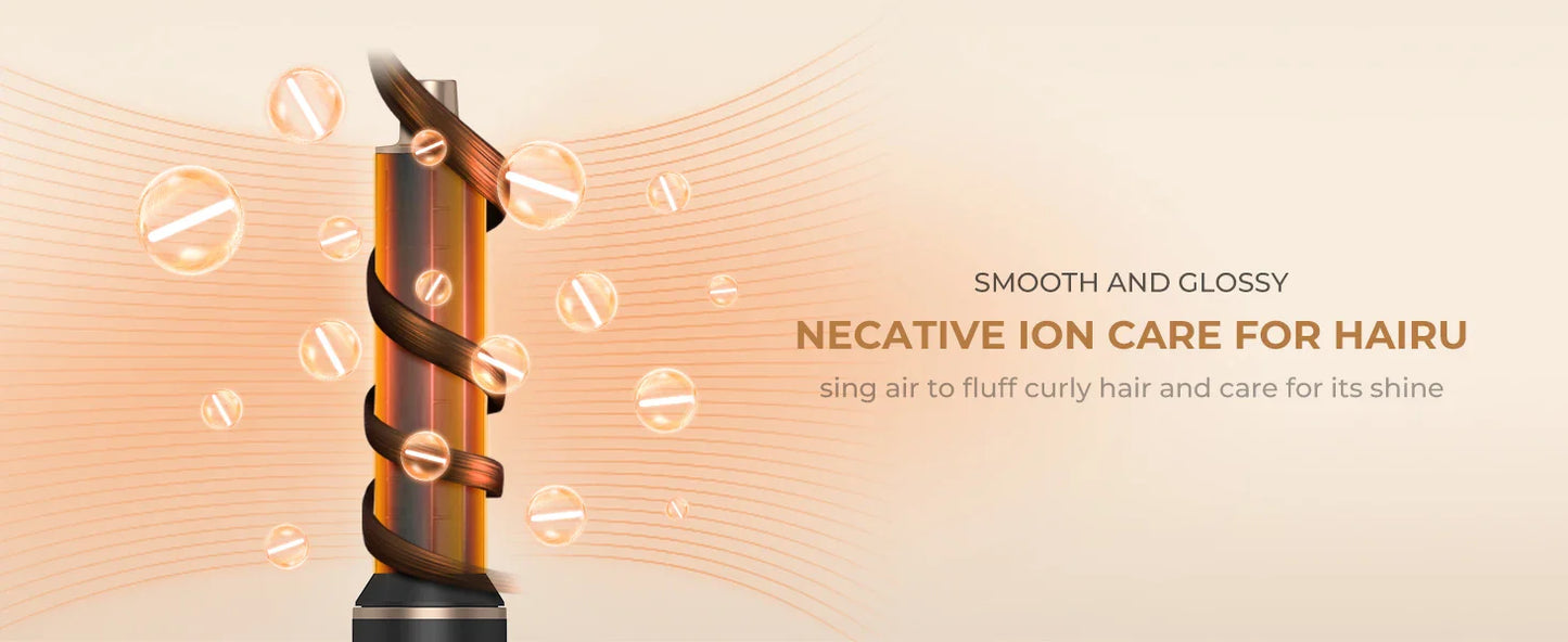 Hair Dryer 5 in 1 Electric Comb Negative Ion Straightener Comb Curling Iron Detachable Multifunctional Heating Brush Hair Dryer