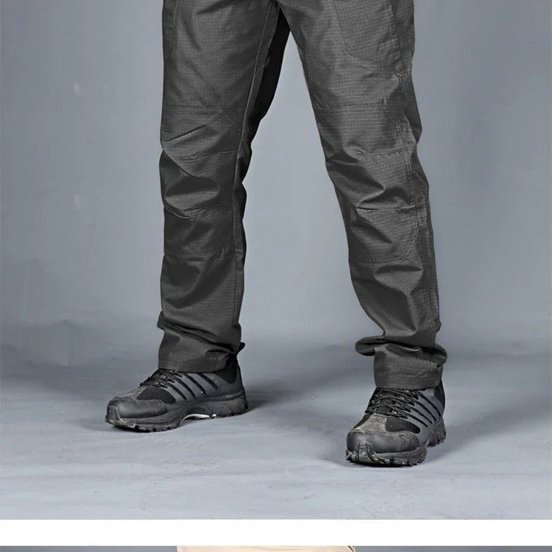 New Casual Tactical Pants Men Cargo Pants Multi Pockets Safari Style Trousers Waterproof Male Streetwear Hiking Plus Size S-6XL