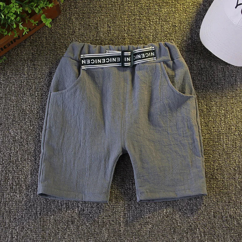 Korean Version Baby boys Clothing sets Cotton kids girls Clothes Suits Summer Children's stripe T-Shirt + Shorts Set