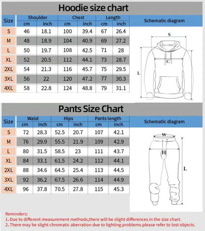 Men's and Women's Summer Fashion Street Casual Loose T-Shirt, Hoodie, Shorts and Sweatpants