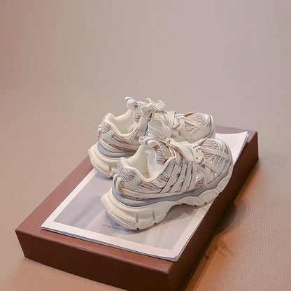 Girl's Sneakers Breathable Versatile Basketball Sneakers for Children Fashion Spring Autumn Kids Causal Boys School Sports Shoes