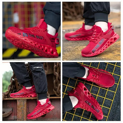 Steel Toe Safety Shoes for Men Women Light Protective Work Sneaker Anti-puncture Work Shoes Unisex Coustruction Safety WorkBoots
