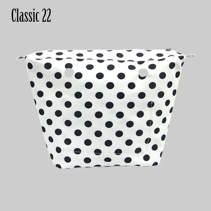 Composite Twill Cloth Waterproof Inner Lining Insert Zipper Pocket for Classic Mini Obag Senior Inner Pocket for O Bag