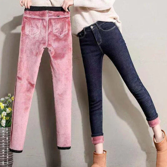 Thermal Jeans Winter Snow Warm Plush Stretch Jeans