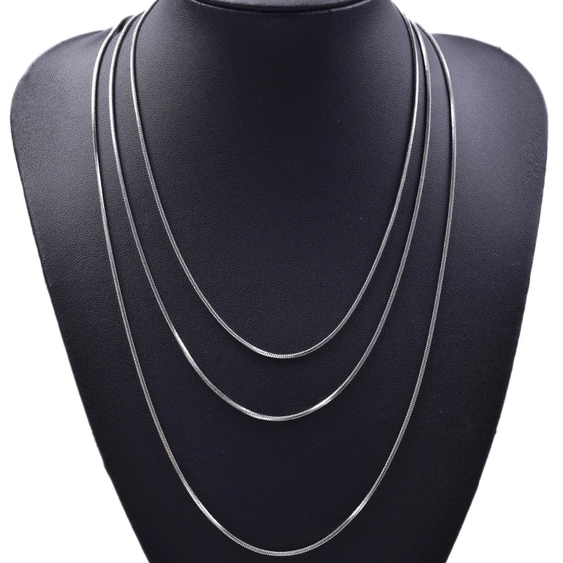 45/50/60/70cm Snake Long Chain Necklace Stainless Steel Necklaces For Women Men Jewelry Neck Chokers Catenina Collana