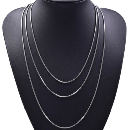45/50/60/70cm Snake Long Chain Necklace Stainless Steel Necklaces For Women Men Jewelry Neck Chokers Catenina Collana