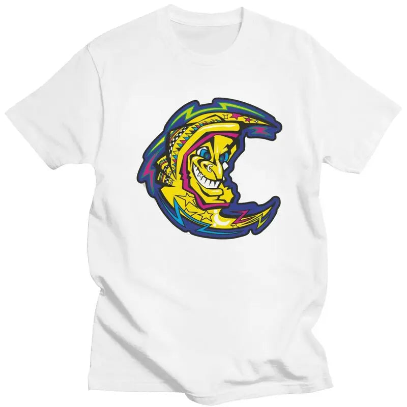 Custom Motor-Gp Rossi-Race Tshirts for Men Short Sleeves Graphic T Shirt Stylish Motorcycle Racer T-shirts Slim 100% Cotton Tee