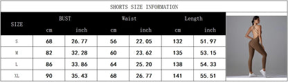 Sexy Backless Bodycon Scrunch Jumpsuit Raises Butt Women Dance Fitness Overalls Push Up Sleeveless Yoga Sport Jump Suit