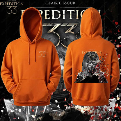 Expedition 33 Men Women Hoodies Dark Fantasy Pullovers Rpg Gamer Expedition 33 Hooded Lover Gift Video Game Graphic Sweatshirt