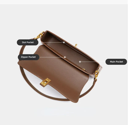 Women Genuine Leather Shoulder Bag Female Fashion Handbag Totes Small Underarm Bag Casual Daybag Mini Purse -KG1313