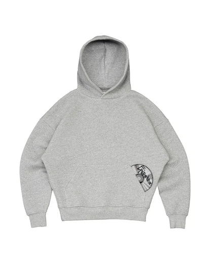 High street hip-hop men suit fashionable and popular embroidered design pullovers Gothic Harajuku loose casual suit tracksuit