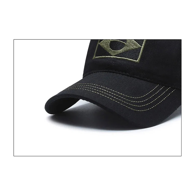 Spring and Autumn New Cotton Embroidered Brazilian Flag Baseball Cap Outdoor Cotton Men and Women Camouflage Sun Hat