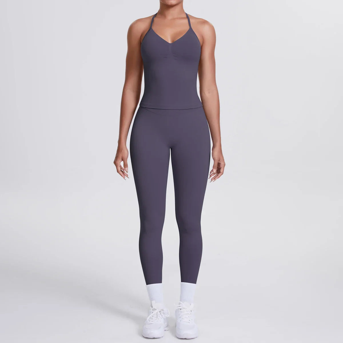 2 Piece Yoga Clothes Women Tracksuit Athletic Wear Pilates Fitness Suit Gym Workout Push Up Clothes Sports Bra Leggings Suit