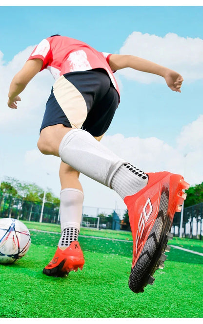 Men Professional TF Soccer Shoes Resistant Casual Grass Studded Male Non Slip Fast Foo451·a