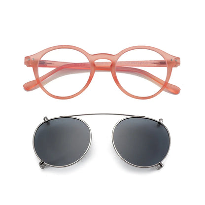 Steampunk Style Glasses (Anti Blue Light Blocking Eyewear) + Clip Lenses
