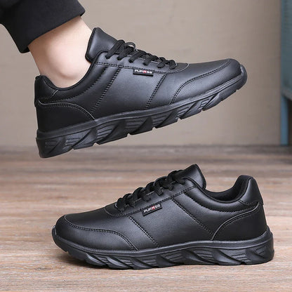 Tênis Masculino Esportivo Macio Sapatos de Corrida Novos Sapatos Casuais para Homens Preto Sólido Branco Calçados para Caminhada Fitness Tênis Masculino para Corrida