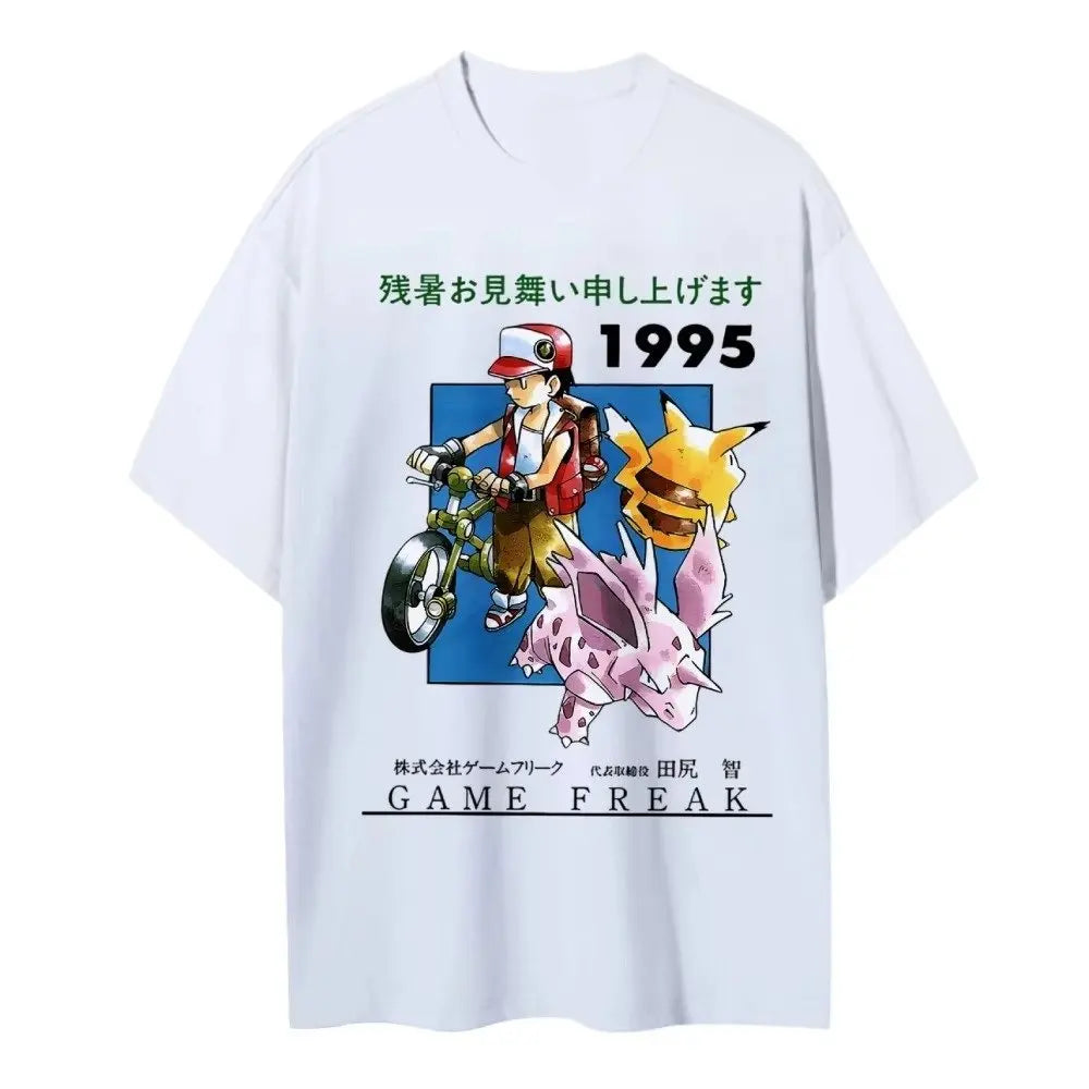 Anime Graphic T Shirt Man Women Casual Cotton Short Sleeve Tee Top Y2k Streetwear Print Clothing