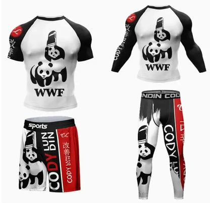 Ensembles de survêtement d'entraînement Rashguard pour enfants, combinaison de sport pour figurines, uniforme de grappin