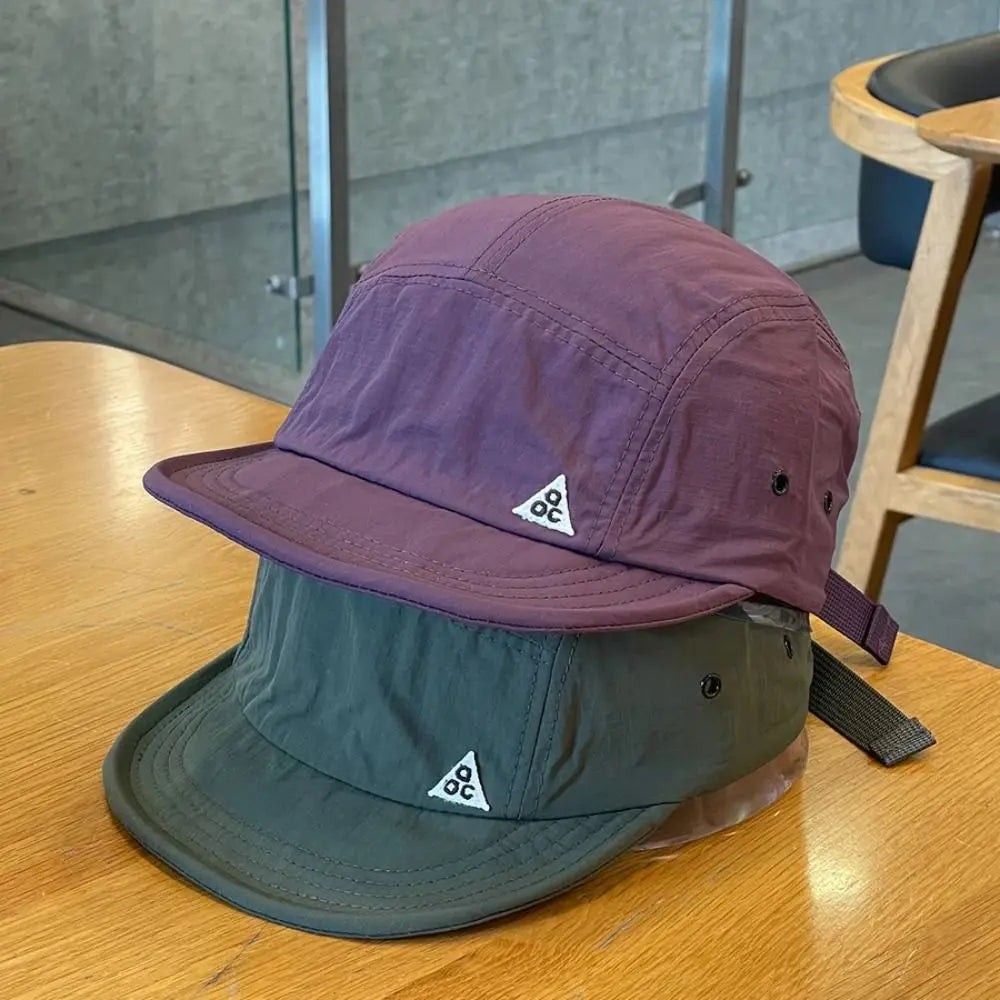 Japanese Retro Quick-drying Short Brim Baseball Caps Unisex Summer Outdoor Sunscreen Casual Versatile 5-flap Tooling Camping Hat