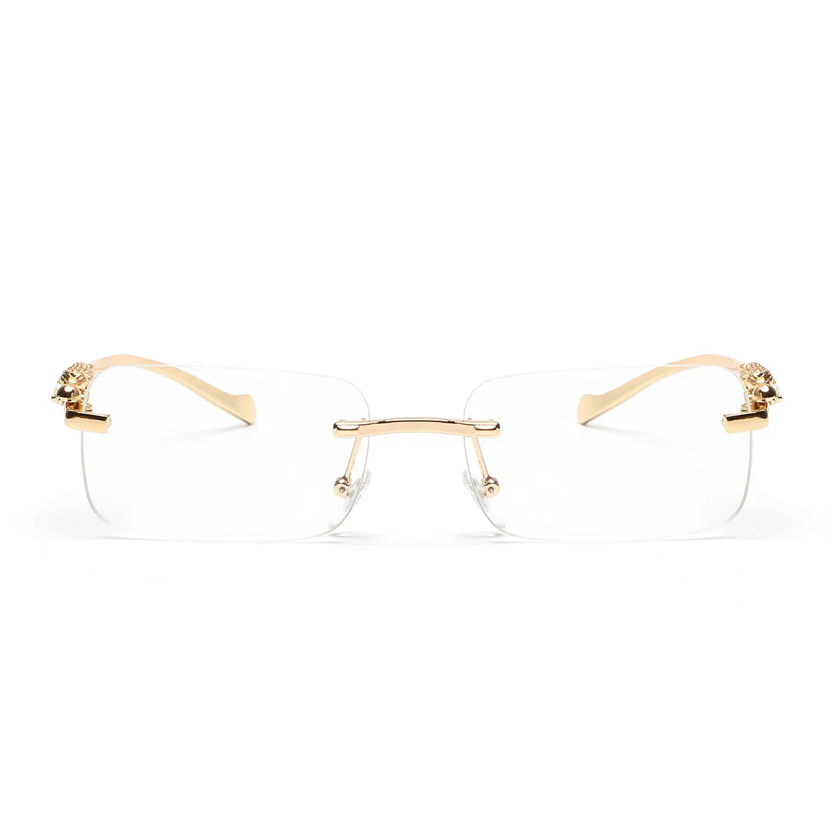 rimless sunglasses UV400 fashion square metal glasses for men women designer man's brand sun glasses shades for outdoor