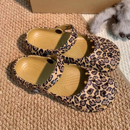 Kids'Casual Sandals EVA Summer Fashion Outdoor Soft Bottom Children Breathable Anti-slip Beach shoes Black White Size 36-41