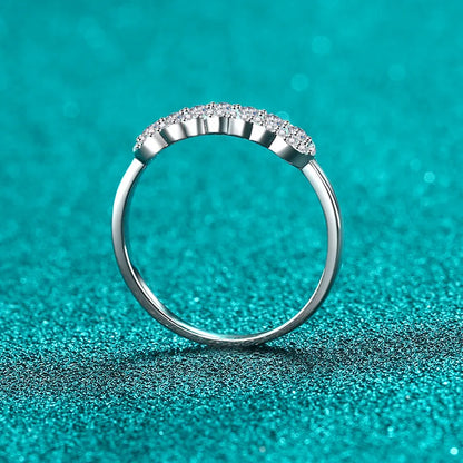 GRA 2mm Full Moissanite Ring for Women Lab Created Diamond S925 Sterling Silver Plated 18k Wedding Jewelry Wholesale
