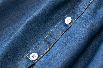 Women Blue Detachable Underskirt Shirt Extenders Layering Irregular Fake Top Blouse Tail Hem Adjustable Shirt Hemline