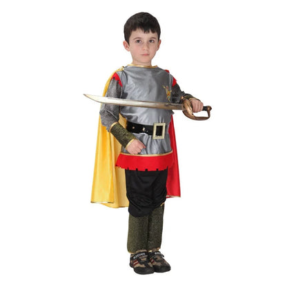 Child Greek Roman Warrior Gladiator Costume Boys Knight Cosplay Carnival Party Fancy Dress No Weapon