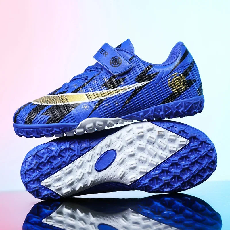 New Child's Football Shoes Society Professional Original Child's Society Cleats Kid Sneakers Indoor Soccer Trainers Youth Sports