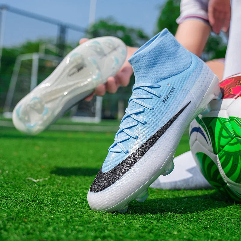 New Men Football Boots Women Professional Soccer Shoes Hot Sale TF/FG Sneakers Unisex High-quality Futsal Cleats Ultralight