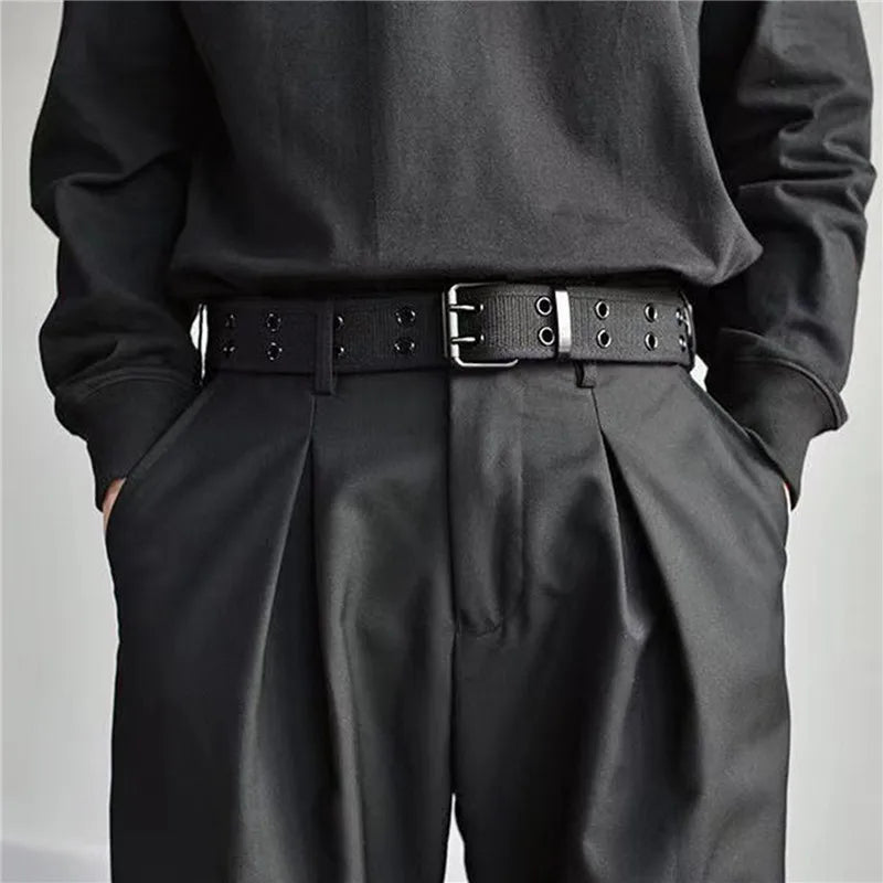Men Belts Canvas Nylon Webbing Belt Fashion Casual Designer Unisex Belts High Quality Sports Military Strap Cargo Pants Belt