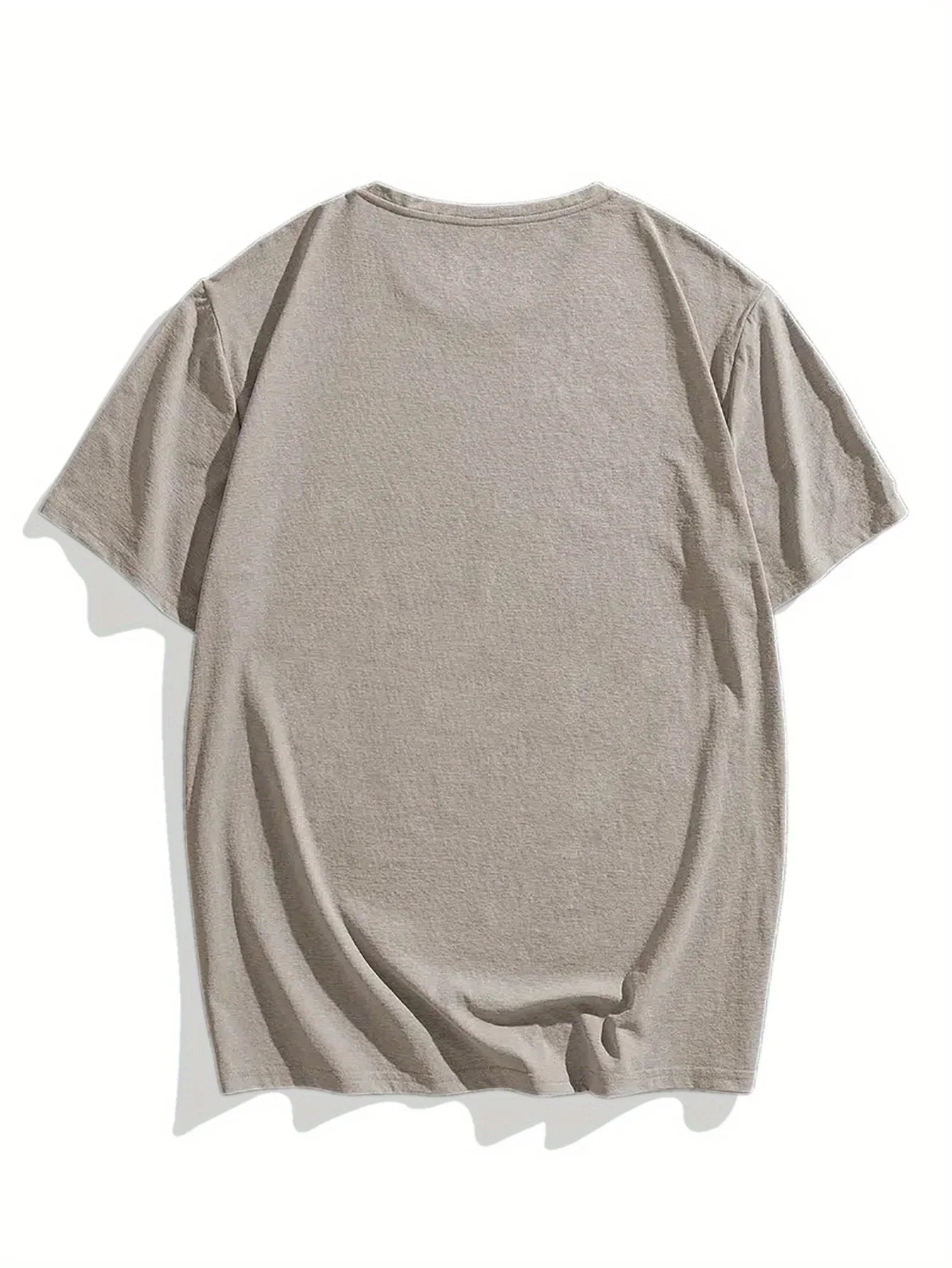 Men's summer 100 cotton fashionable casual loose plus size Compass pattern printed sports round neck short sleeved T-shirt top