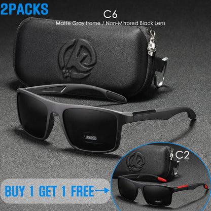 Rectangular Ultra Light Sports Sunglasses Men Polarized TAC 1.1mm Thickness Lens Driving Sun Glasses Women Cat.3