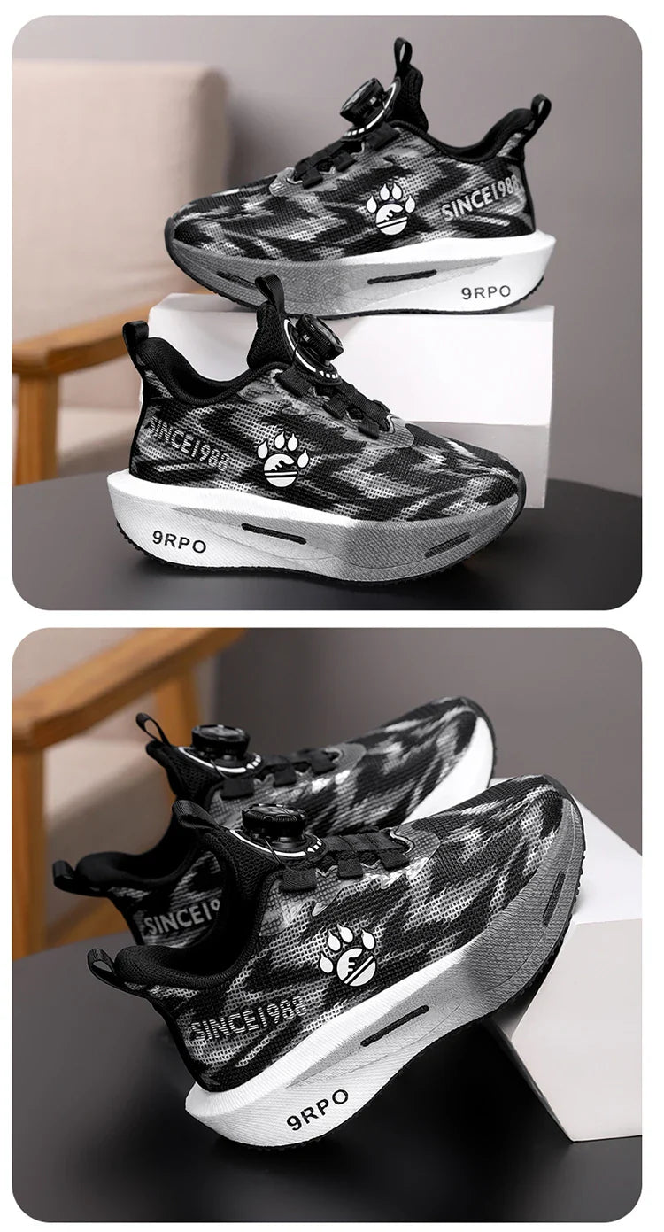 New children's shoes, boys' double-net carbon sneakers, students' casual and light running shoes, children's basketball shoes